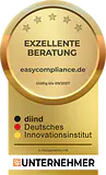 Siegel „Exzellente Beratung“ – easycompliance.de, gültig bis 09/2027 (Urkunde ansehen)